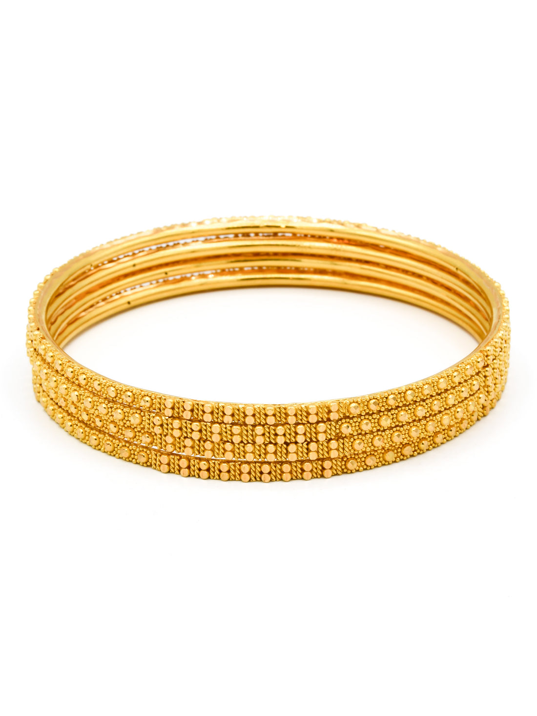 22ct Gold Filigree 4 Piece Bangles - Roop Darshan