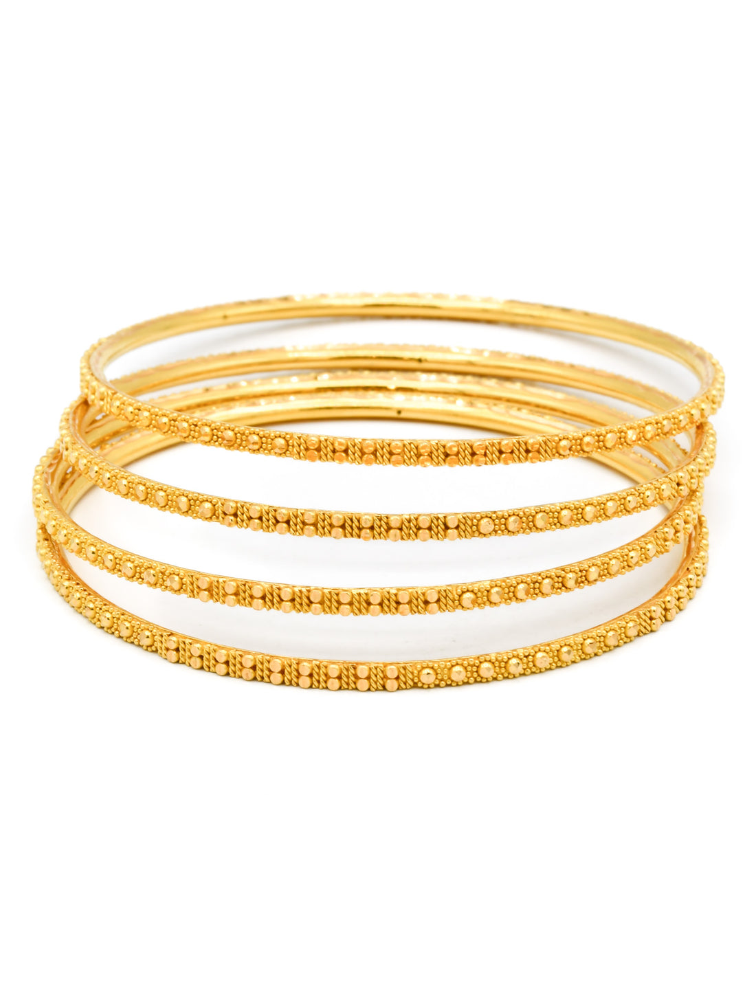 22ct Gold Filigree 4 Piece Bangles - Roop Darshan