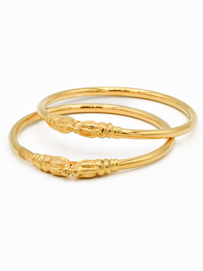 22ct Gold Hathi Mukh Pair Bangle - Roop Darshan