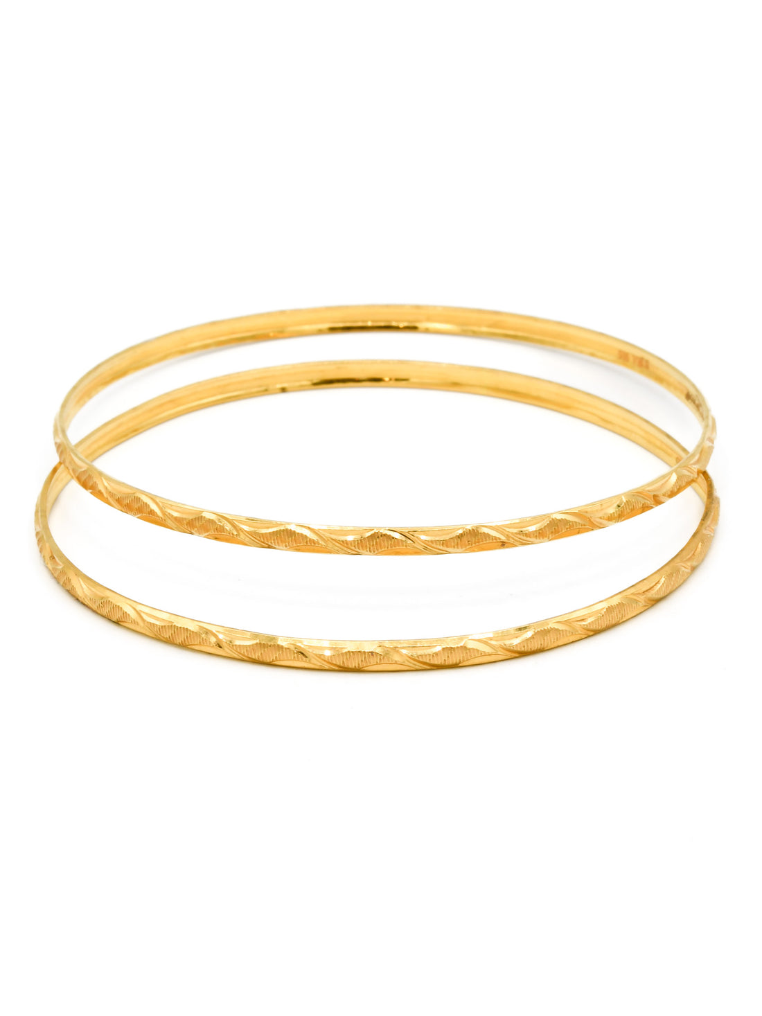 22ct Gold Pair Bangle - Roop Darshan