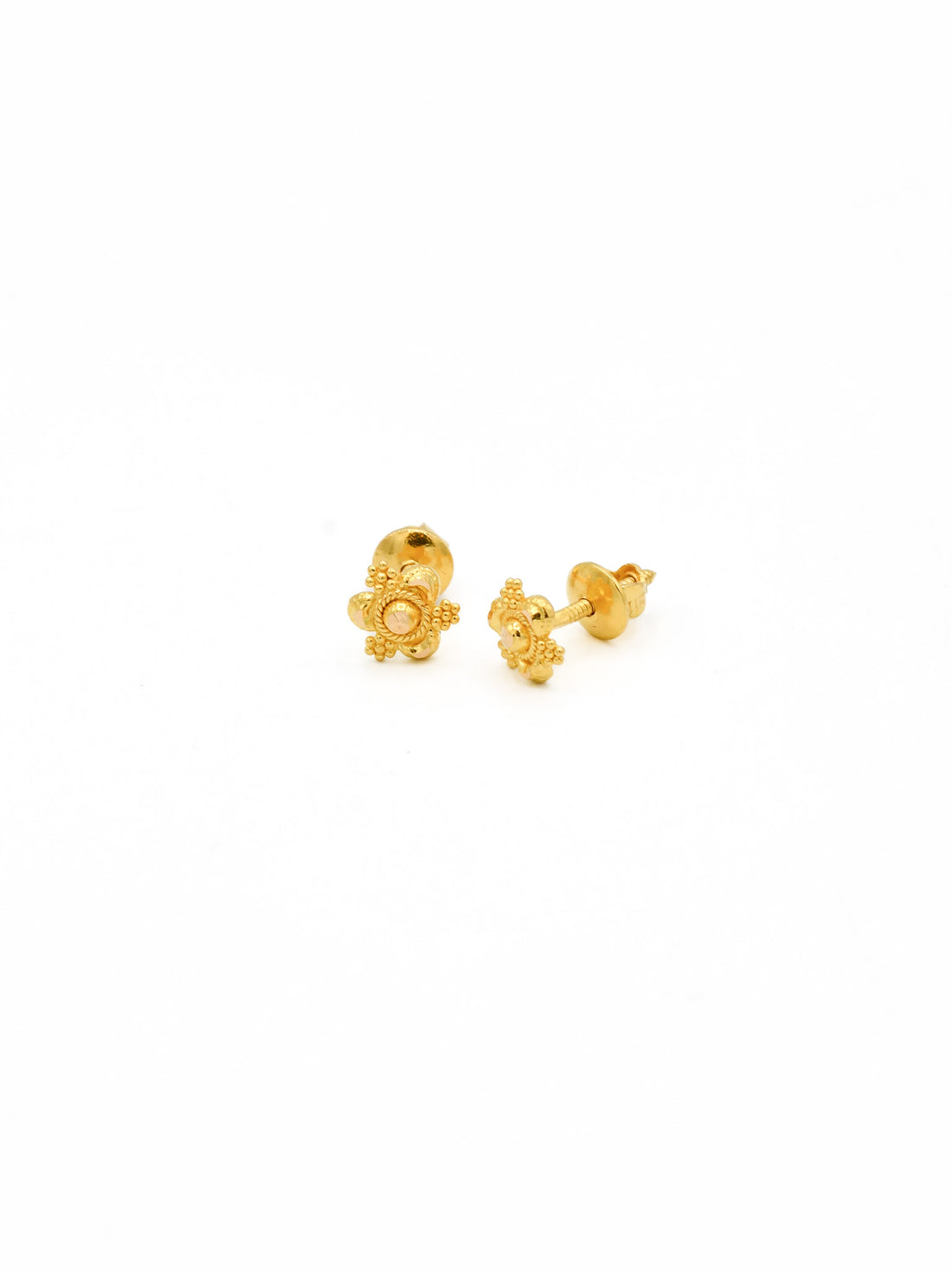 22ct Gold Stud Earrings - Roop Darshan