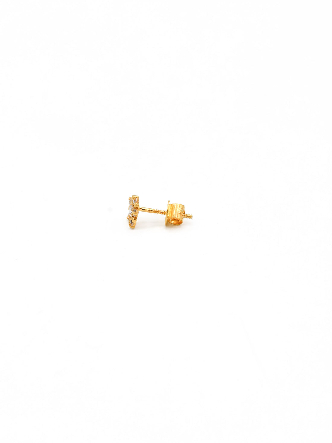 22ct Gold CZ Stud Earrings - Roop Darshan