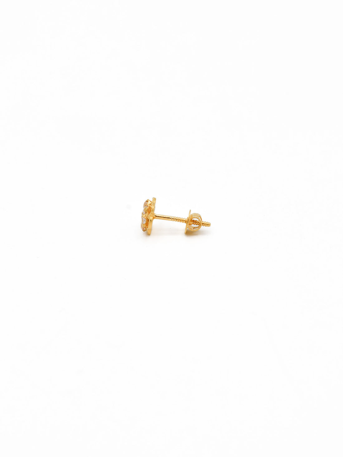 22ct Gold CZ Stud Earrings - Roop Darshan