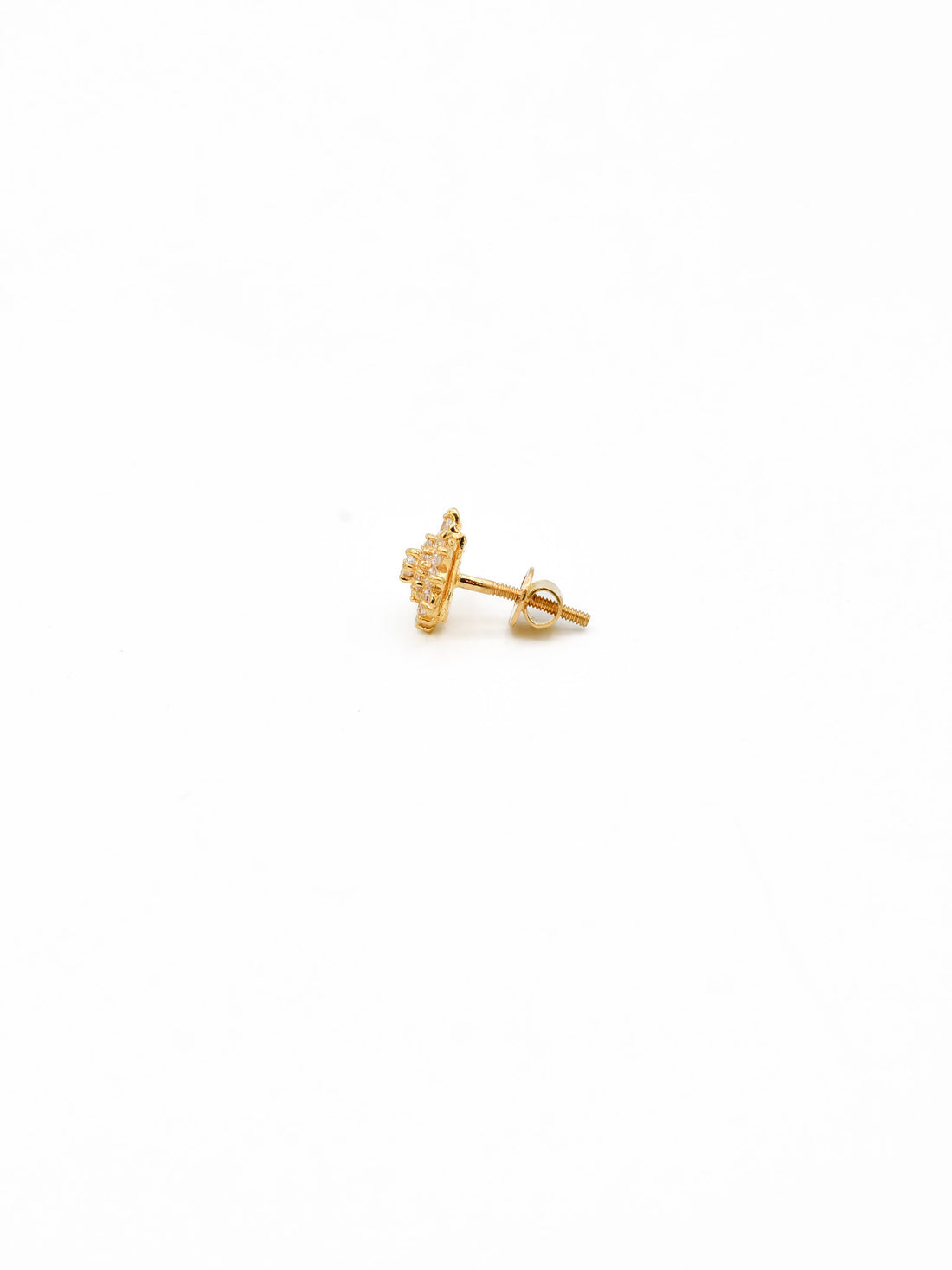 22ct Gold CZ Stud Earrings - Roop Darshan