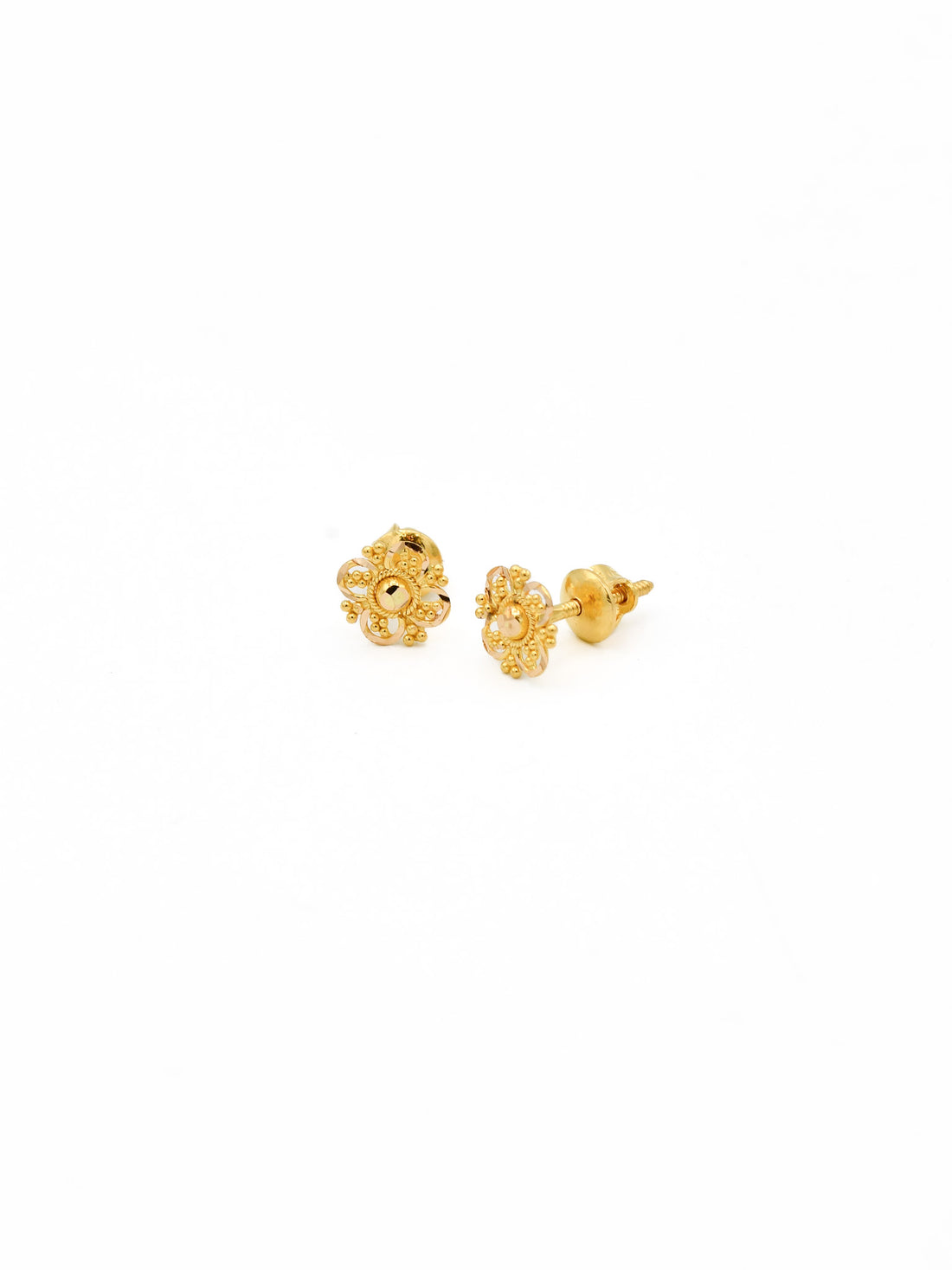 22ct Gold Stud Earrings - Roop Darshan