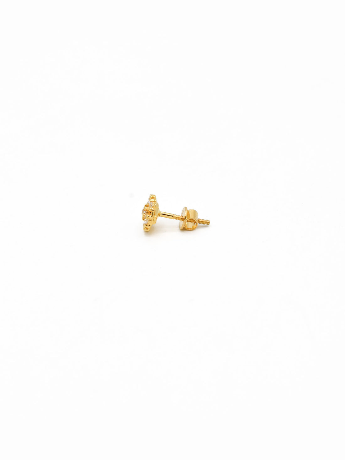 22ct Gold CZ Stud Earrings - Roop Darshan