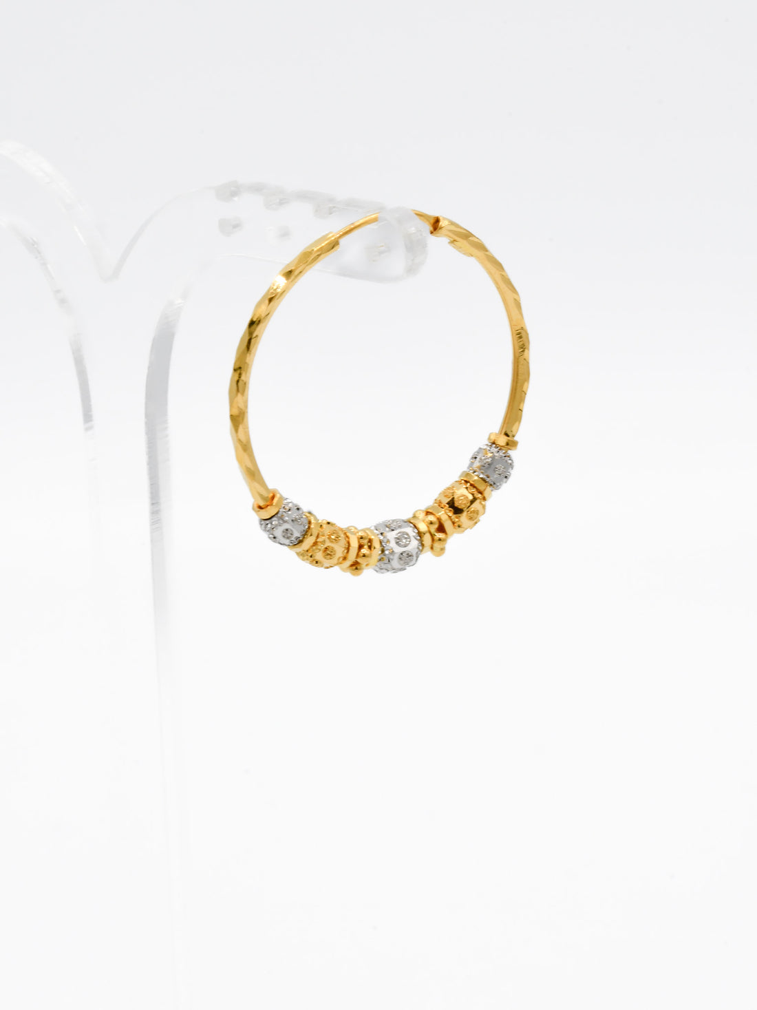 22ct Gold Two Tone Ball Bali - Roop Darshan