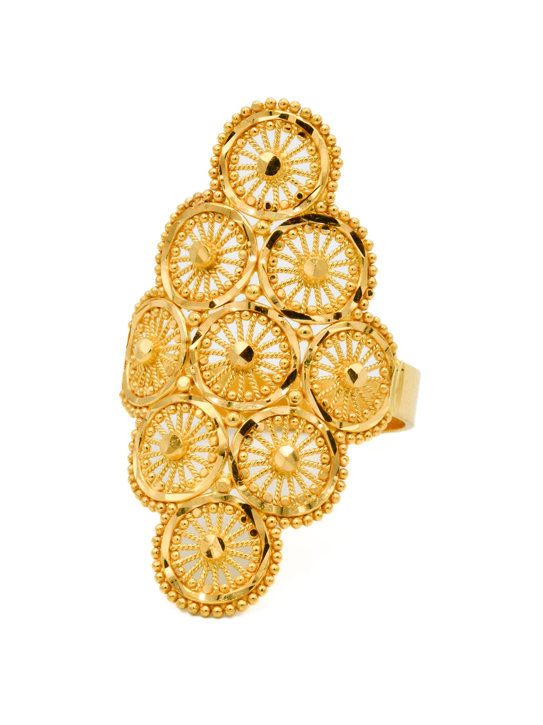 22ct Gold Ladies filigree Ring - Roop Darshan
