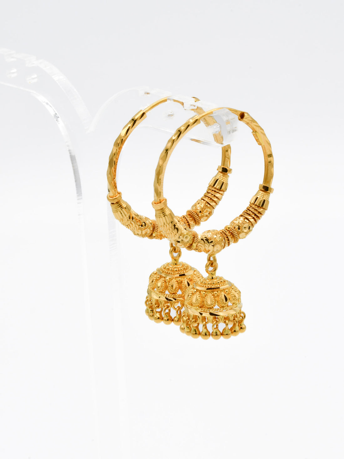 22ct Gold Ball Jhumki Bali - Roop Darshan