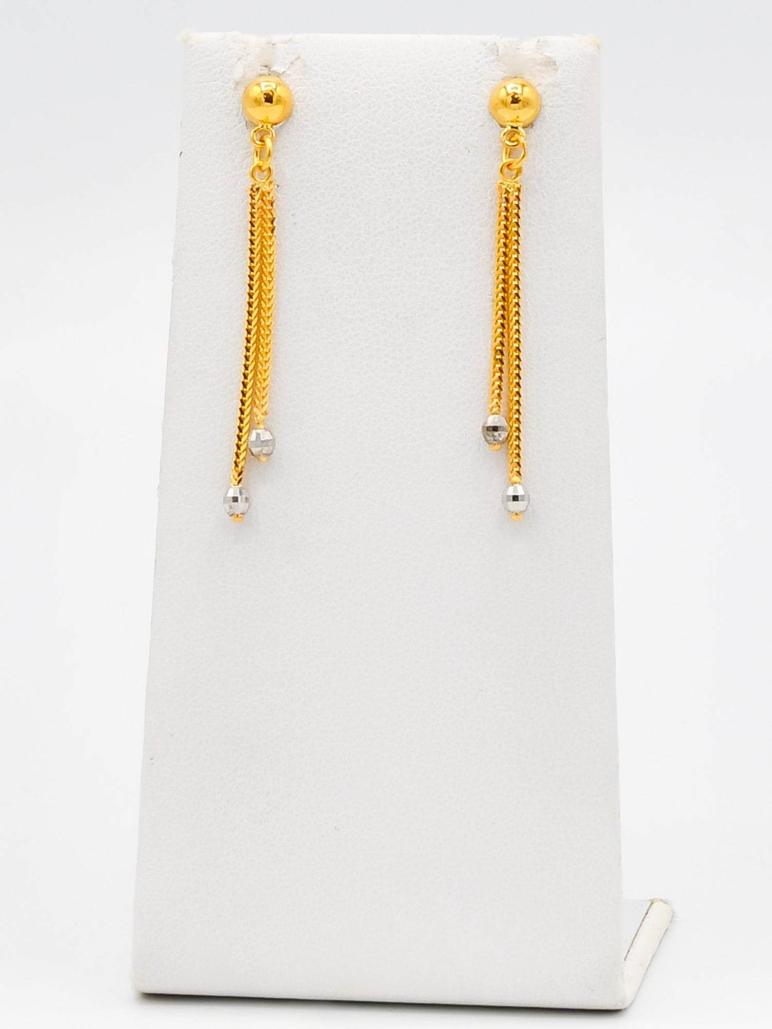 22ct Gold Two Tone Dolphine Necklace Set - Roop Darshan