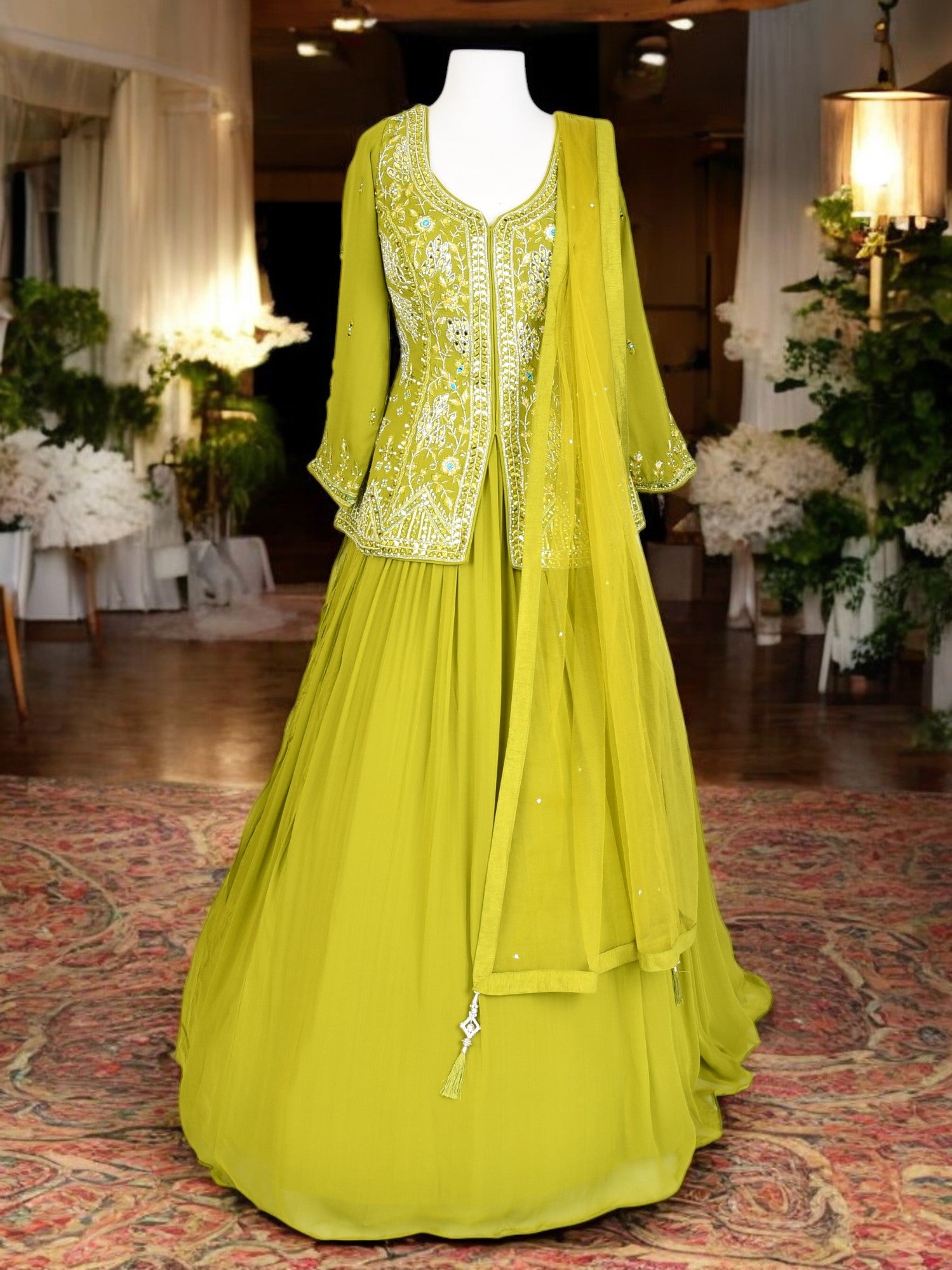 Nishani Long Top Lehenga. - Roop Darshan