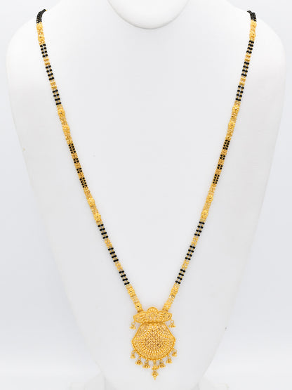 22ct Gold 2 Row Long Mangal Sutra - Roop Darshan