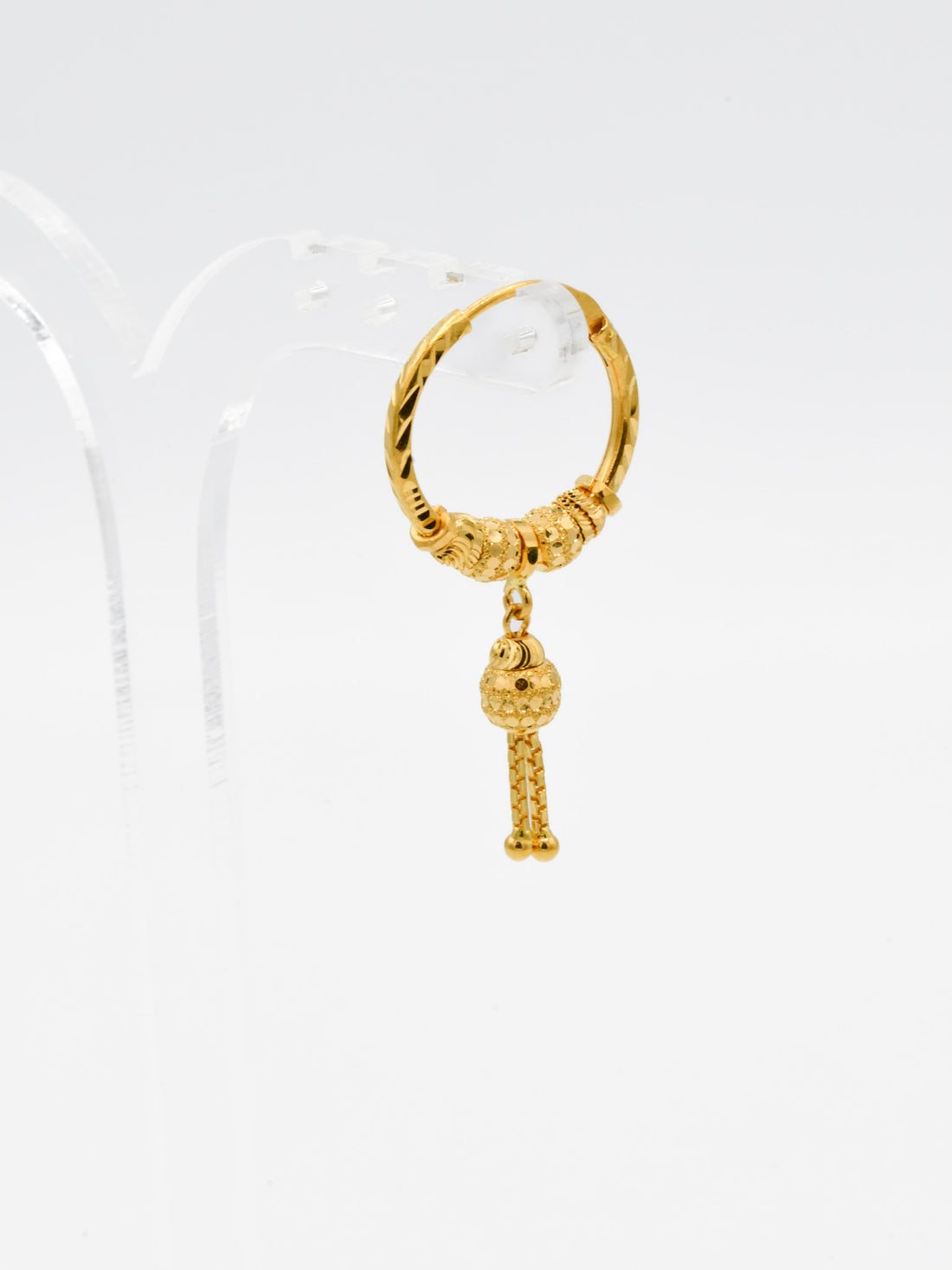 22ct Gold Ball Jhumki Bali - Roop Darshan