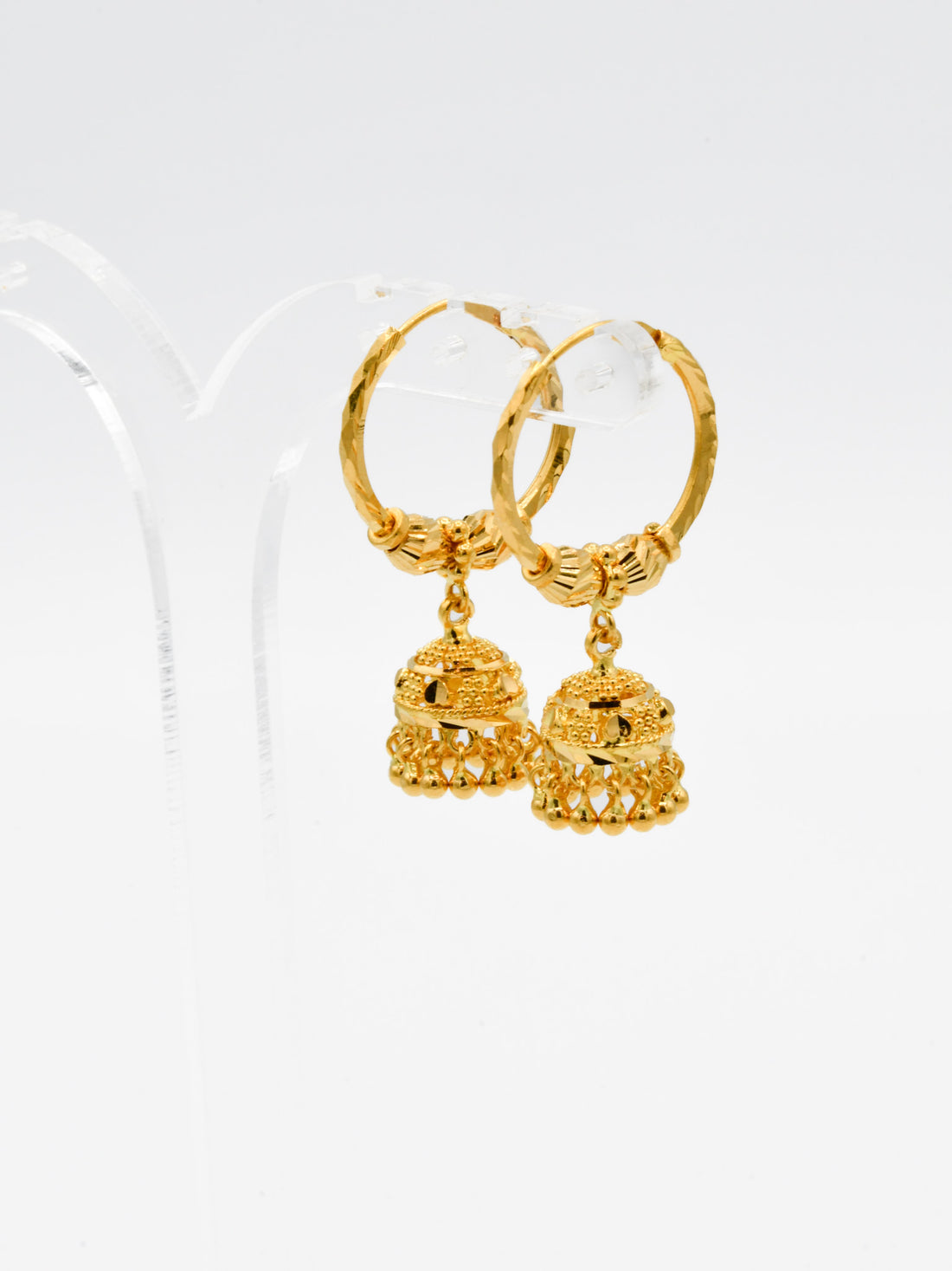 22ct Gold Ball Jhumki Bali - Roop Darshan