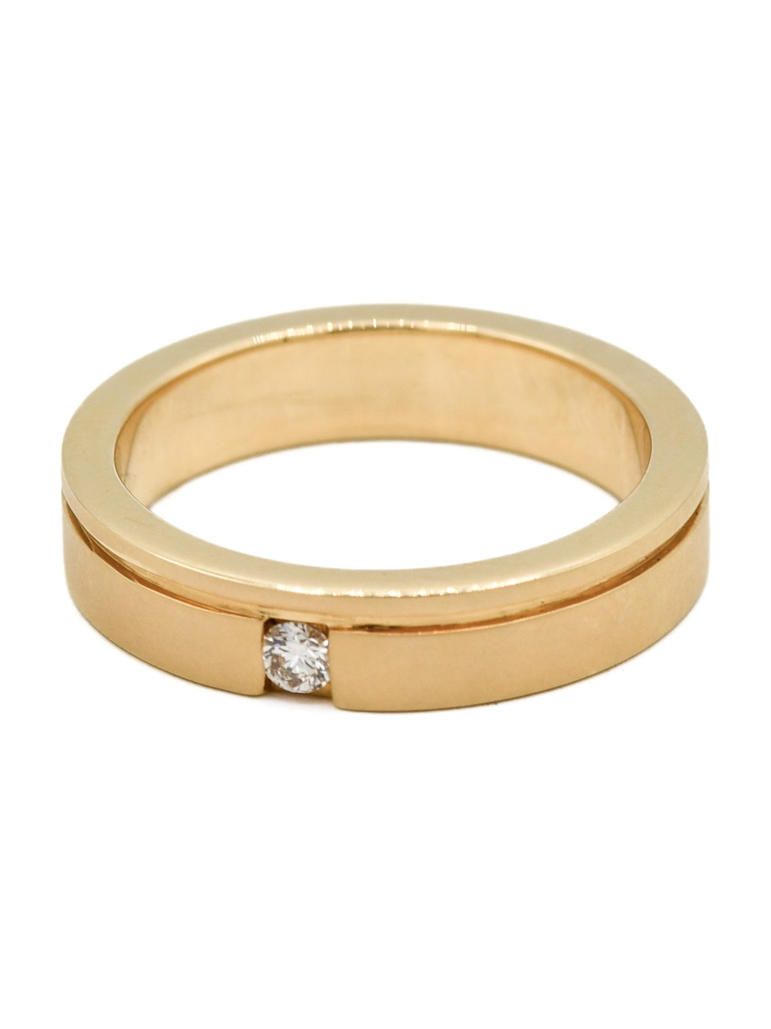 18ct Gold 0.05ct Diamond Men&