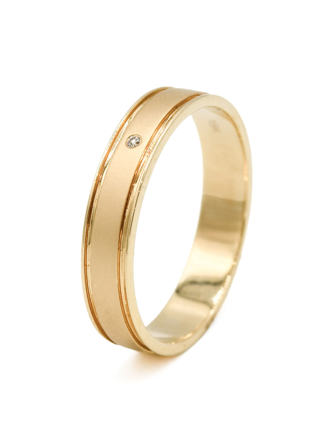 18ct Gold 0.01ct Diamond Ring - Roop Darshan