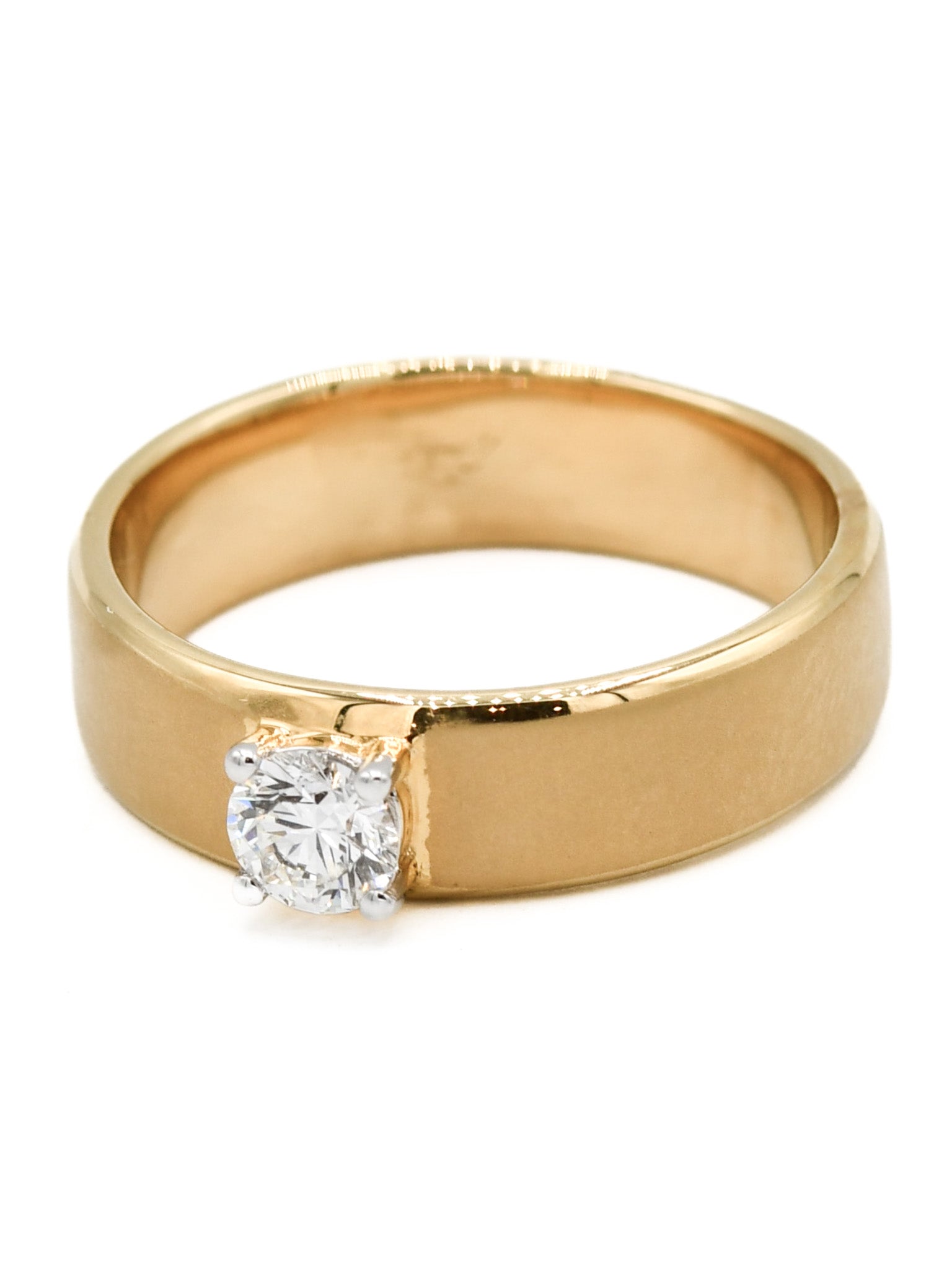 18ct Gold 0.40ct Diamond Men&