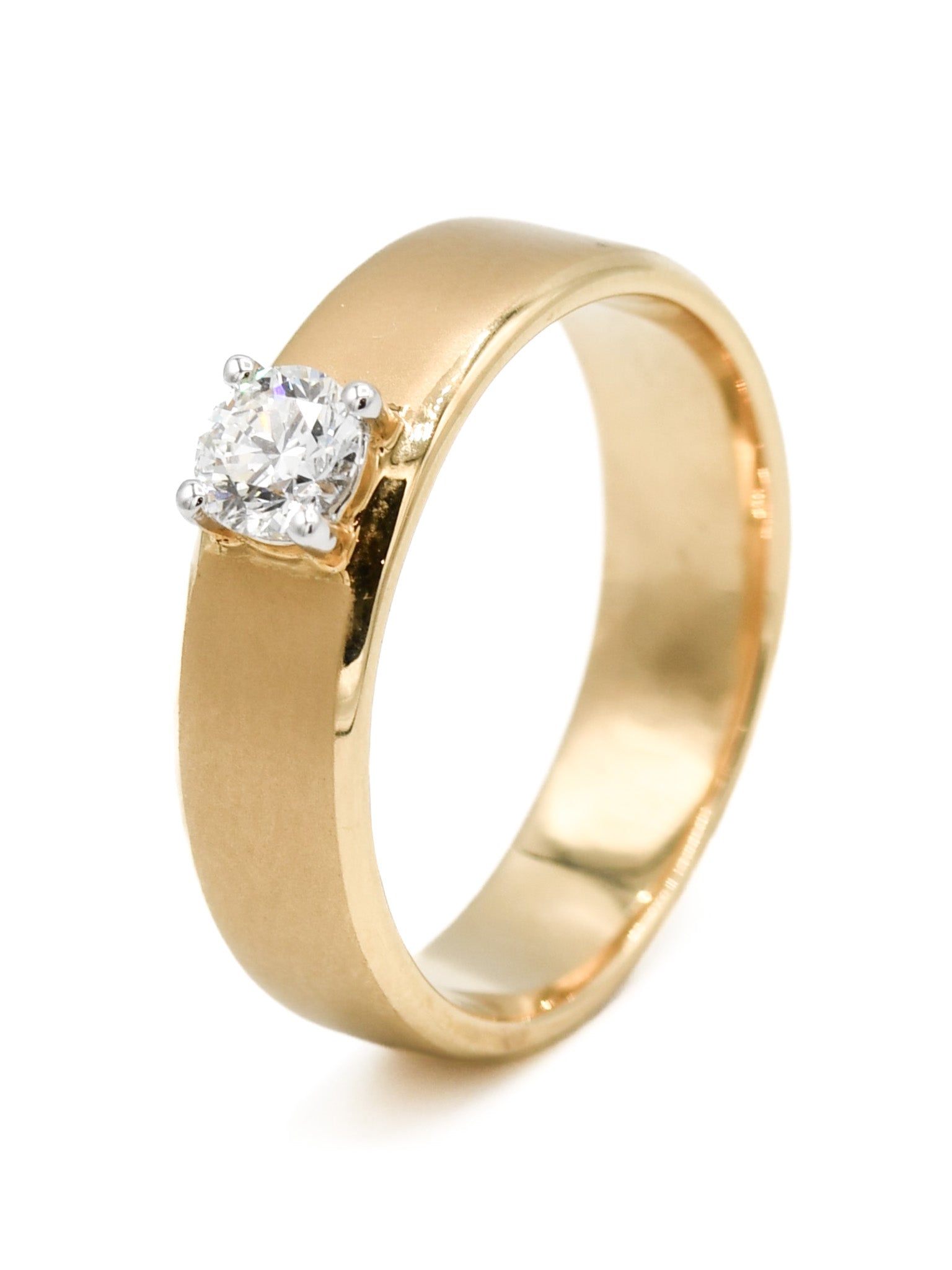 18ct Gold 0.40ct Diamond Men&