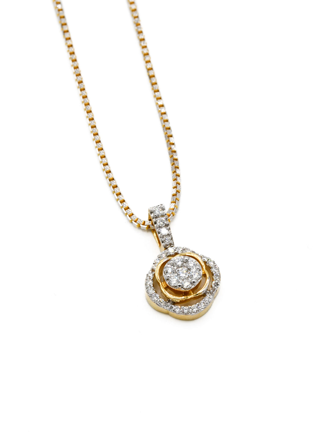 18ct Gold Diamond Pendant - 0.32 cts - Roop Darshan