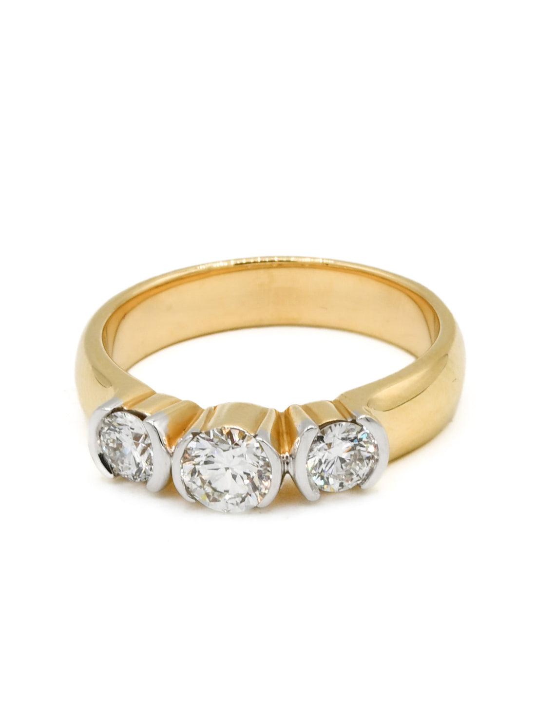 18ct Gold 0.75ct Diamond Ladies Ring - Roop Darshan