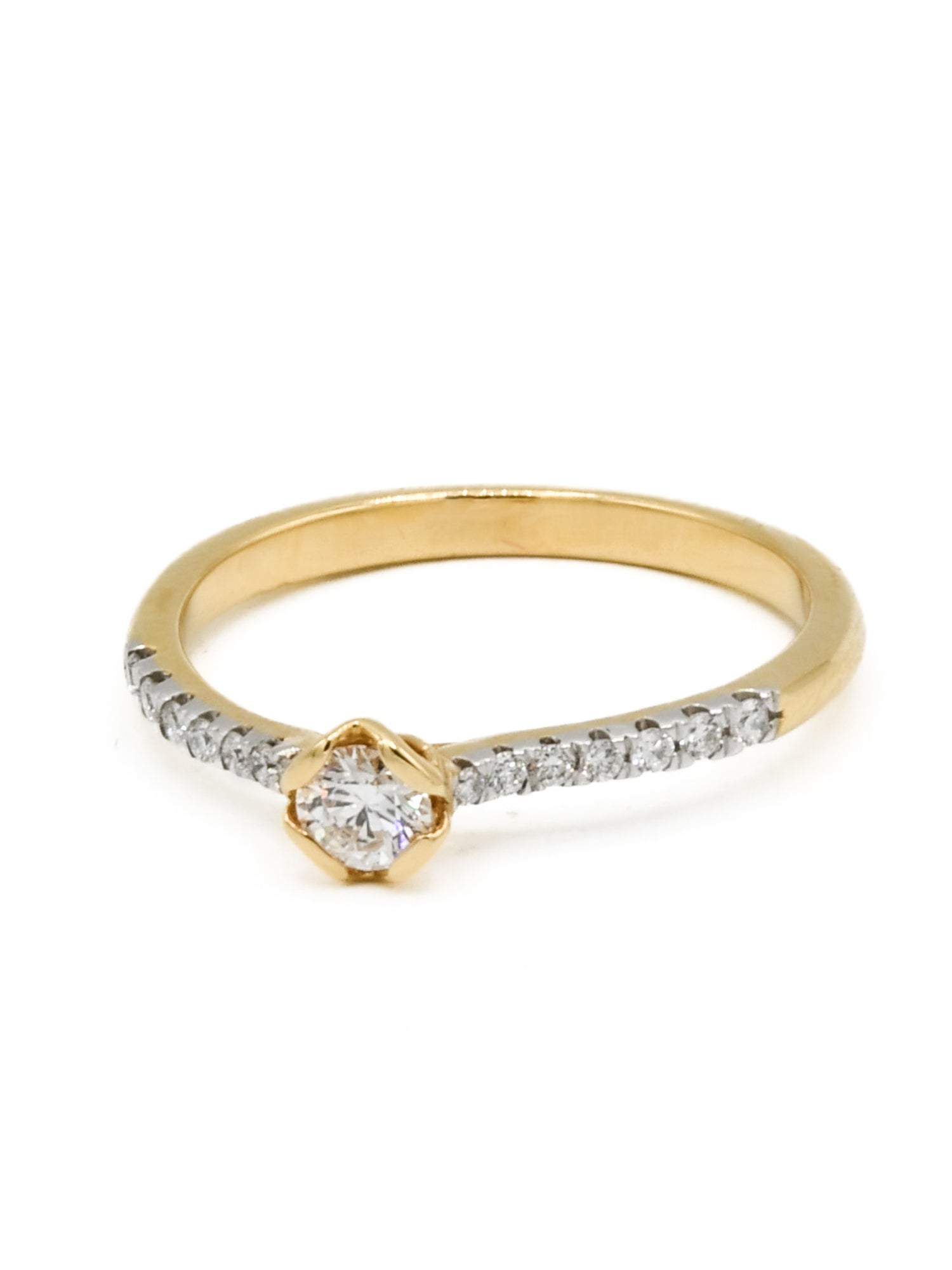 18ct Gold 0.24ct Diamond Ladies Ring - Roop Darshan