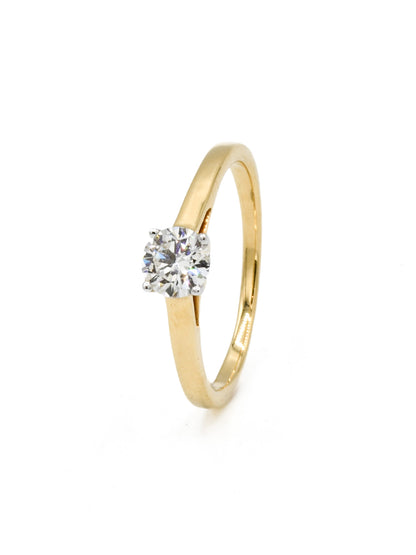 18ct Gold 0.45ct Diamond Ladies Ring - Roop Darshan