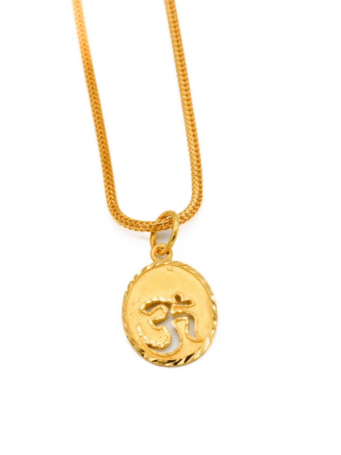 22ct Gold Om Pendant - Roop Darshan