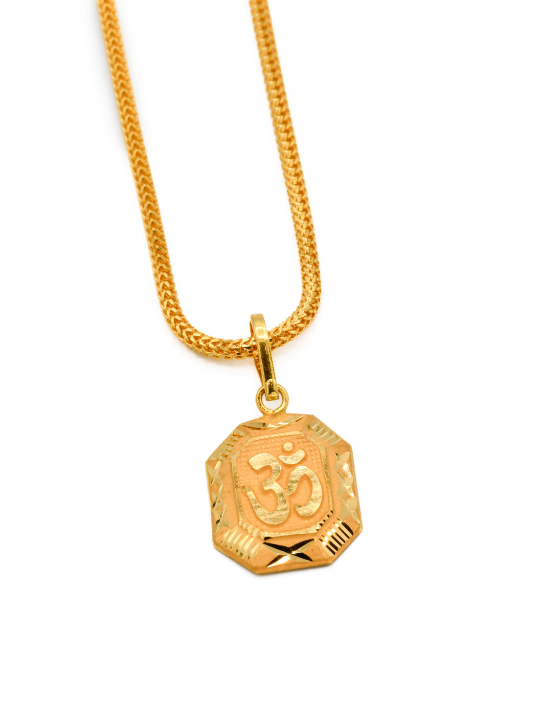 22ct Gold Om Pendant - Roop Darshan