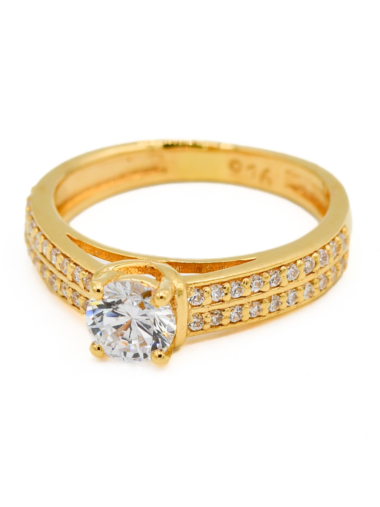 22ct Gold CZ Ladies Ring - Roop Darshan