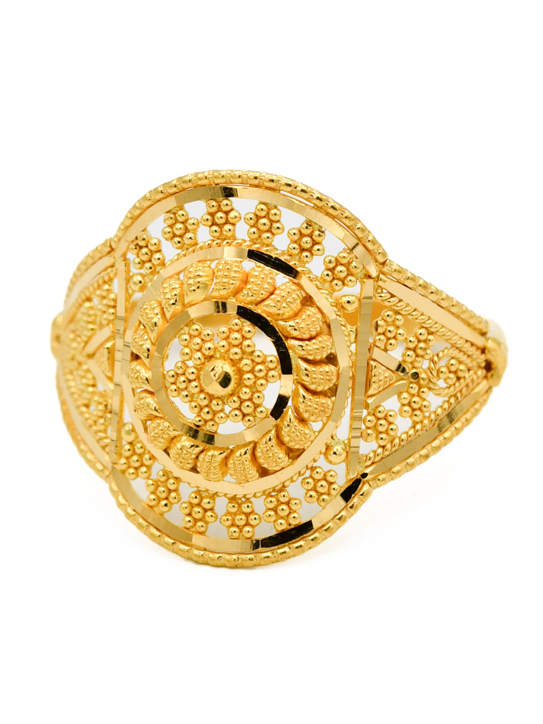 22ct Gold Filigree Ladies Ring - Roop Darshan