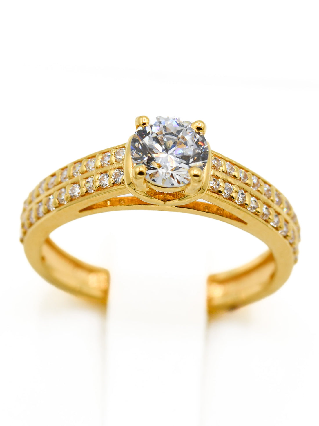 22ct Gold CZ Ladies Ring - Roop Darshan