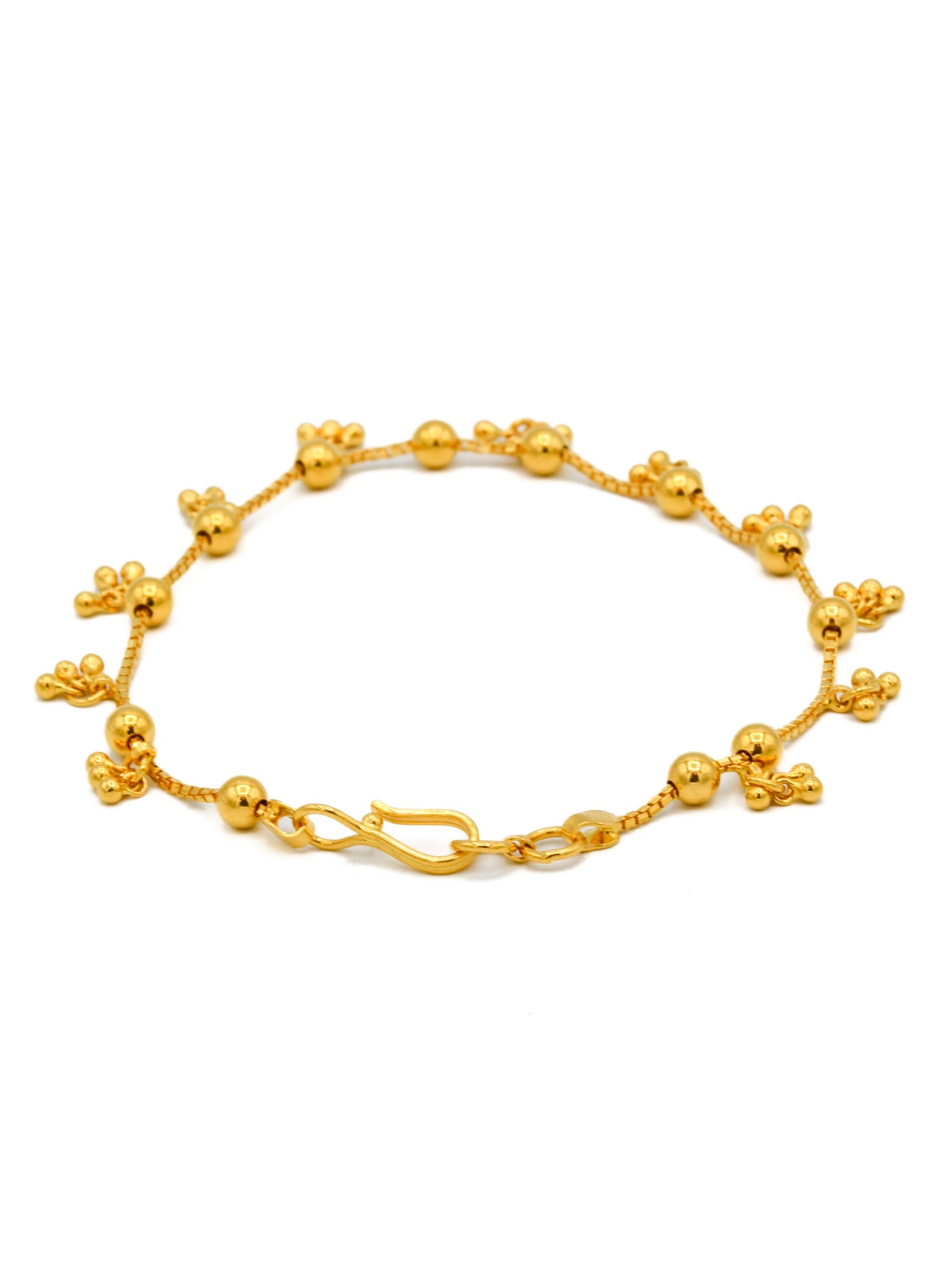 22ct Gold Charms Ladies Bracelet - Roop Darshan