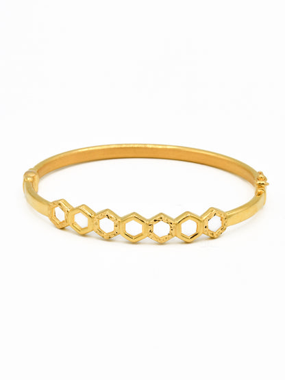 22ct Gold 1 Piece Ladies Bangle