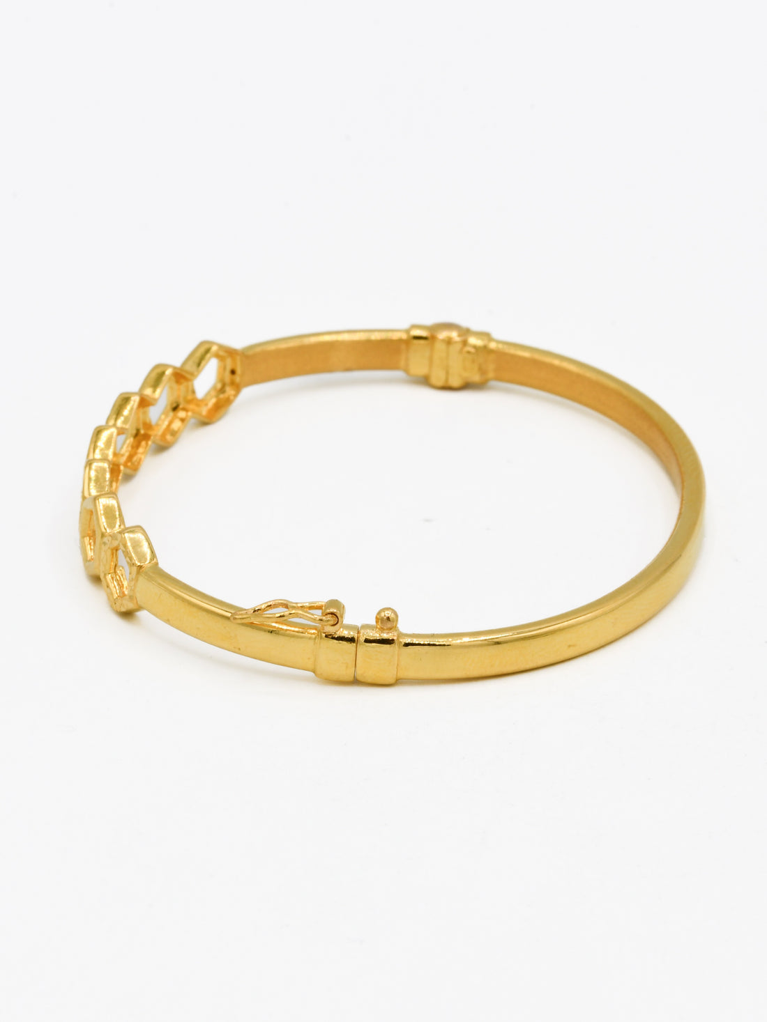 22ct Gold 1 Piece Ladies Bangle