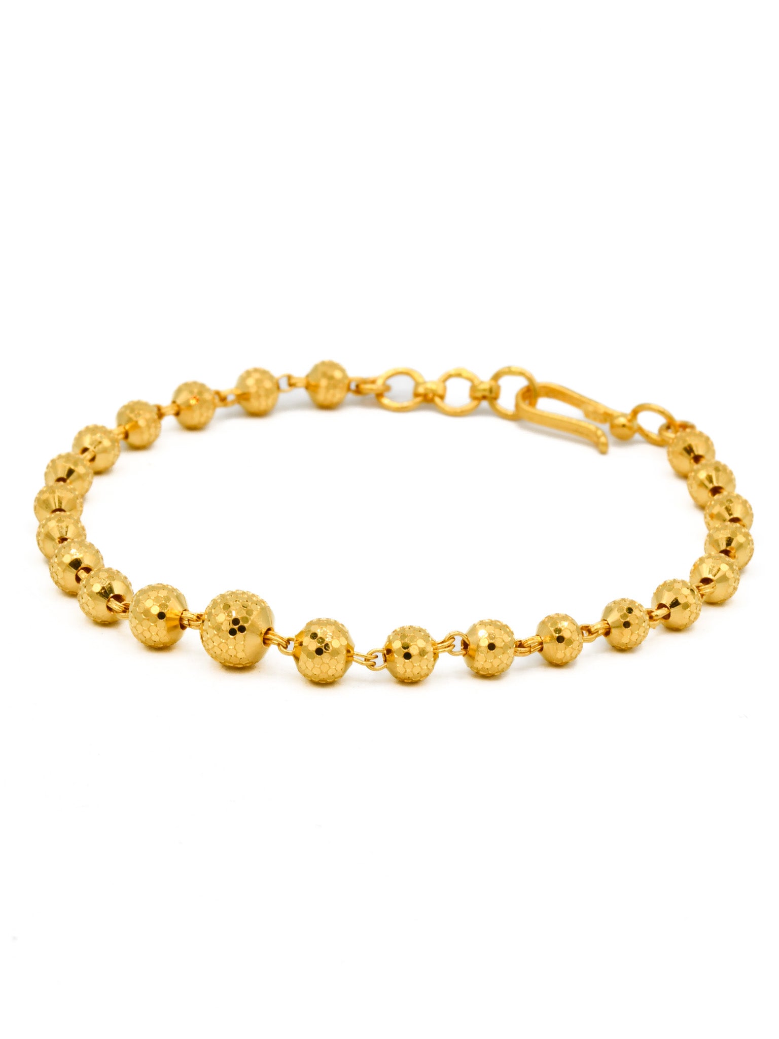 22ct Gold Ball Ladies Bracelet - Roop Darshan