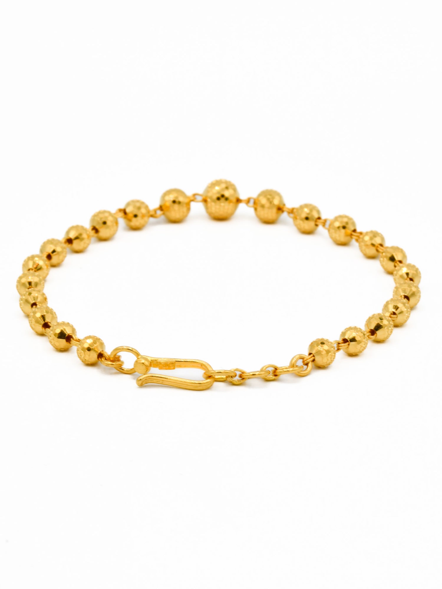 22ct Gold Ball Ladies Bracelet - Roop Darshan