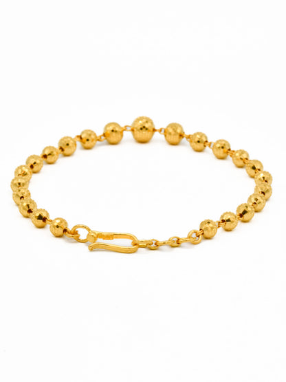 22ct Gold Ball Ladies Bracelet - Roop Darshan