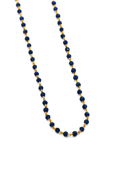 22ct Gold Blue Stone Mangal Sutra - Roop Darshan
