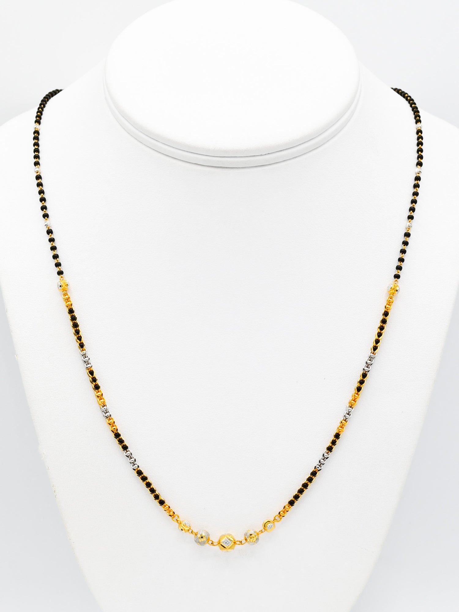 22ct Gold Two Tone Ball Mangal Sutra - Roop Darshan