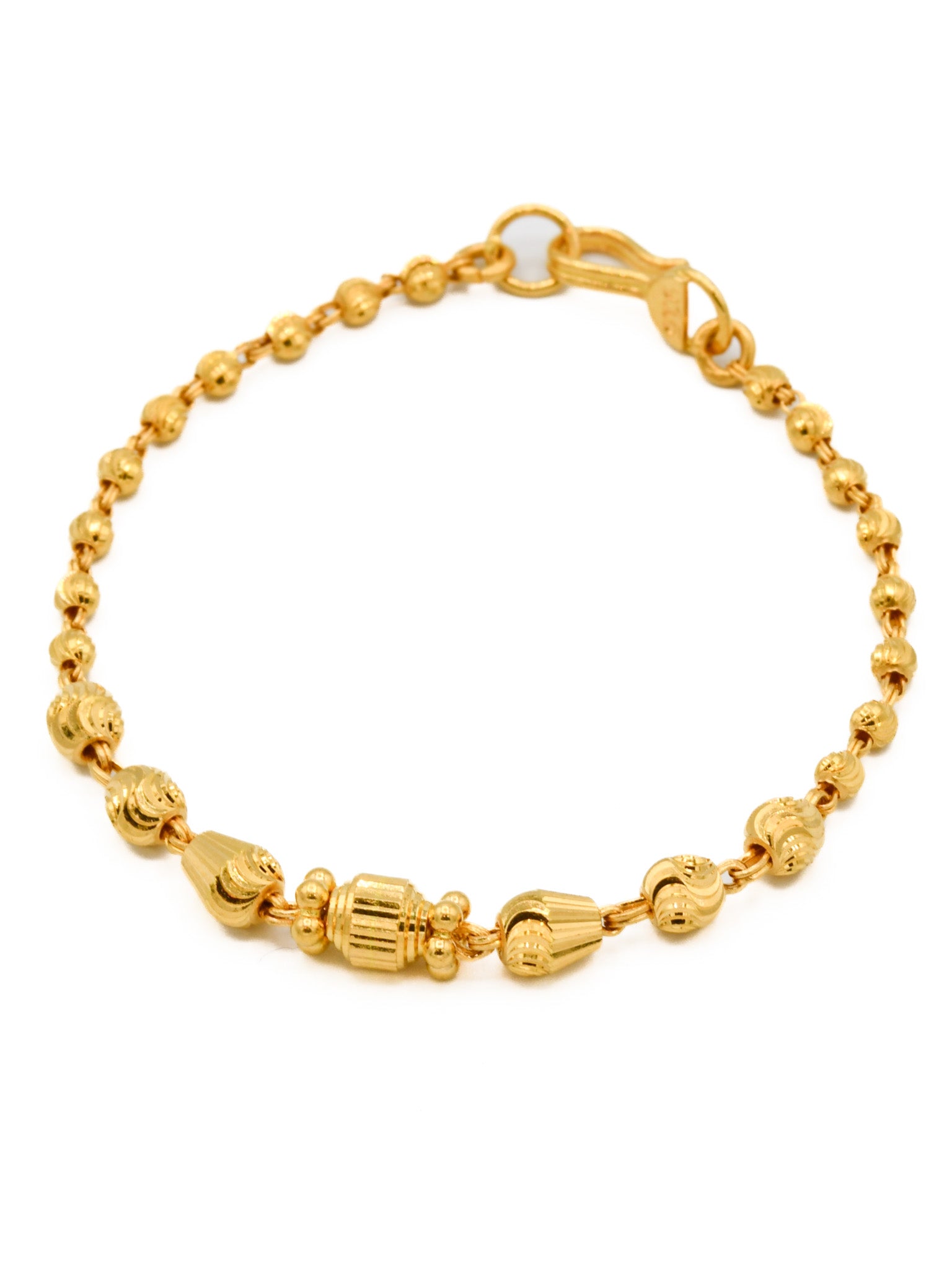 22ct Gold Ball 1 Piece Baby Bracelet - Roop Darshan