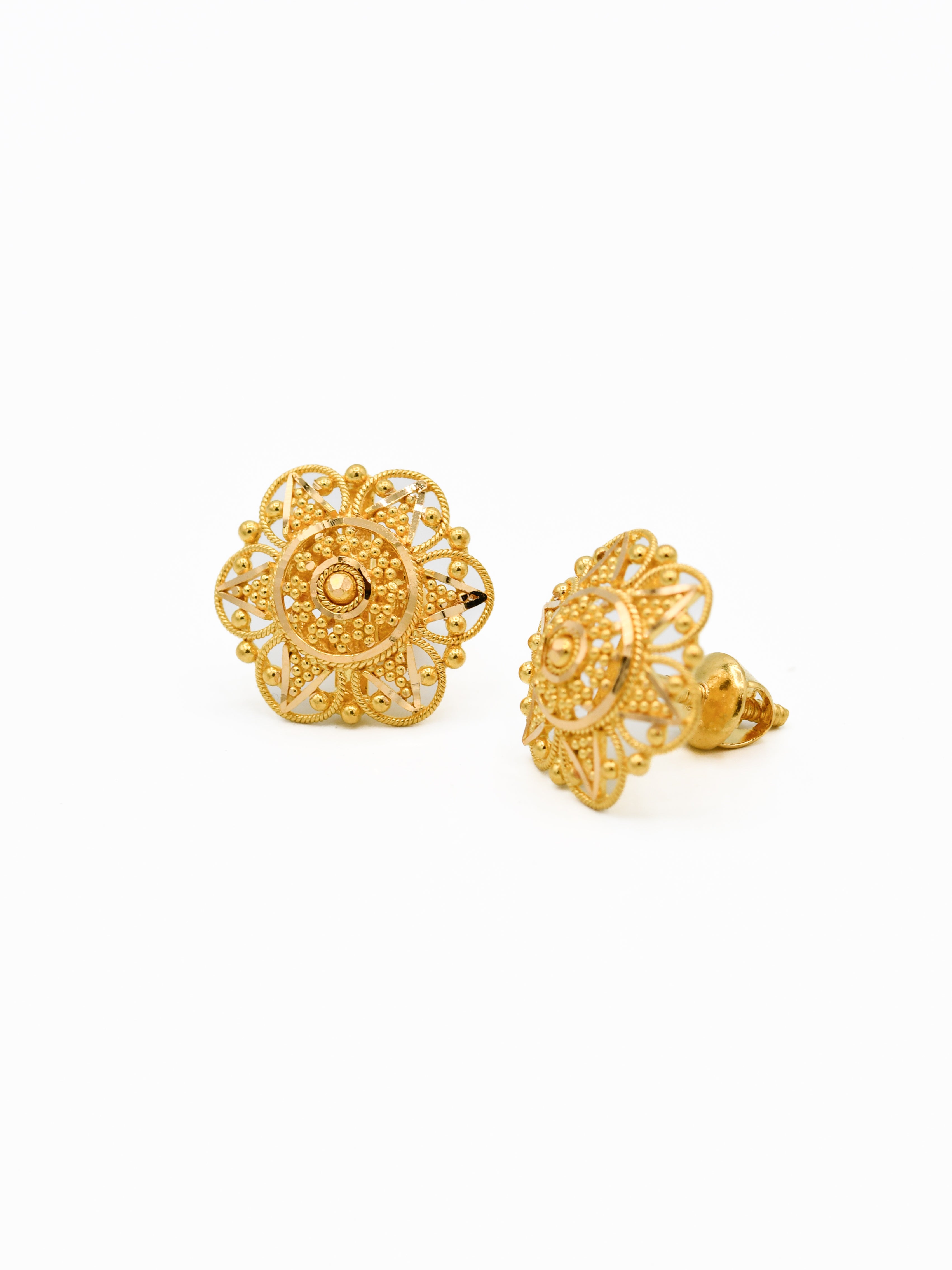 22ct Gold Stud Earrings