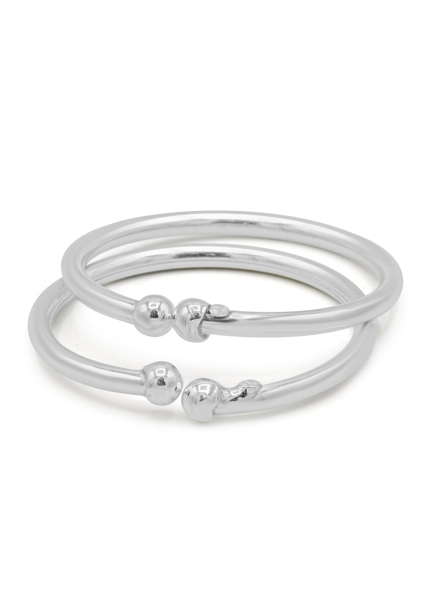 Silver Pair Baby Bangle - Roop Darshan