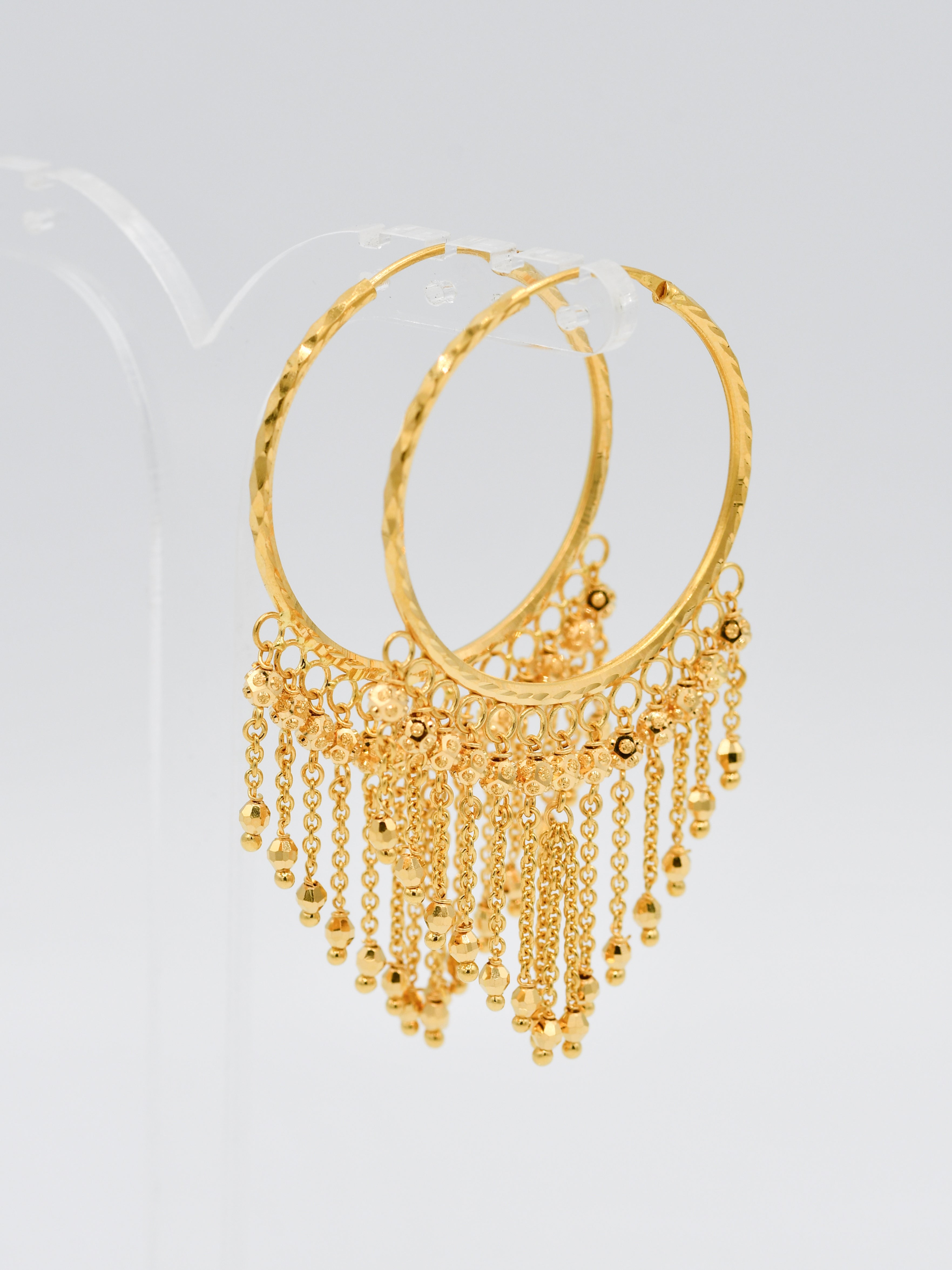 22ct Gold Ball Drop Bali - Roop Darshan