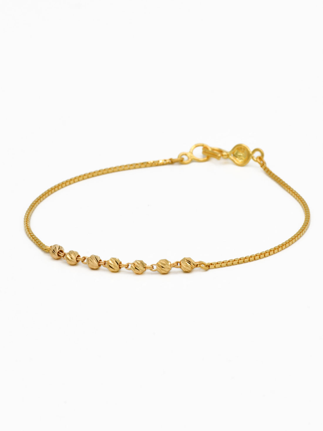 22ct Gold Ball Ladies Bracelet - Roop Darshan