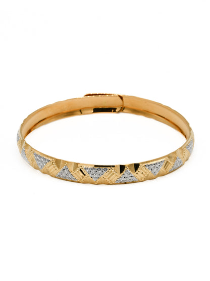 22ct Gold Two Tone Bangle