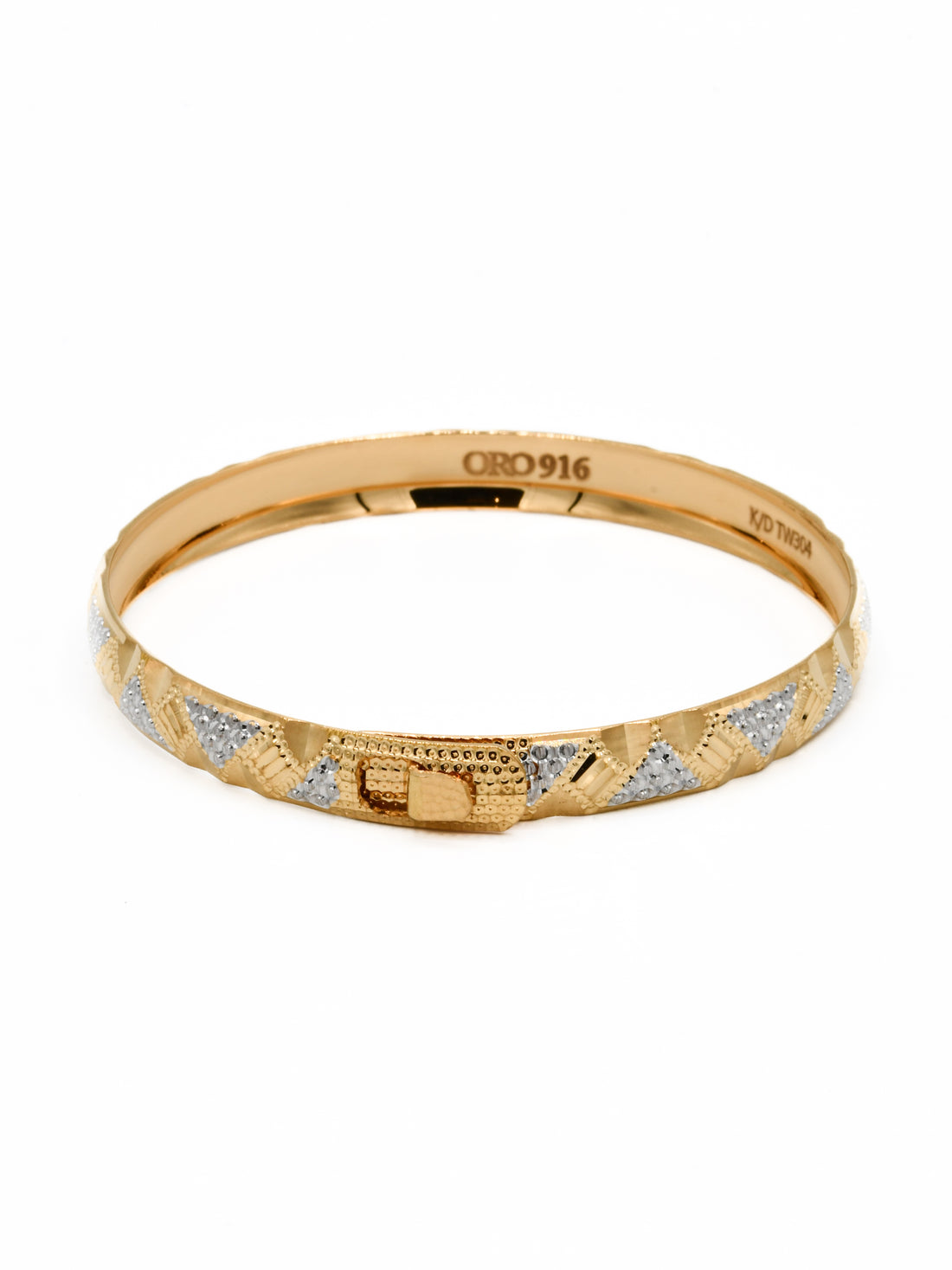 22ct Gold Two Tone Bangle