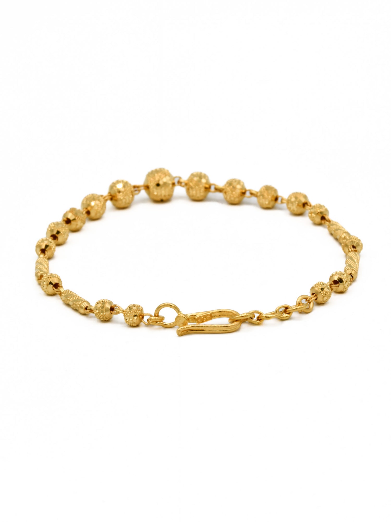 22ct Gold Ball Ladies Bracelet - Roop Darshan