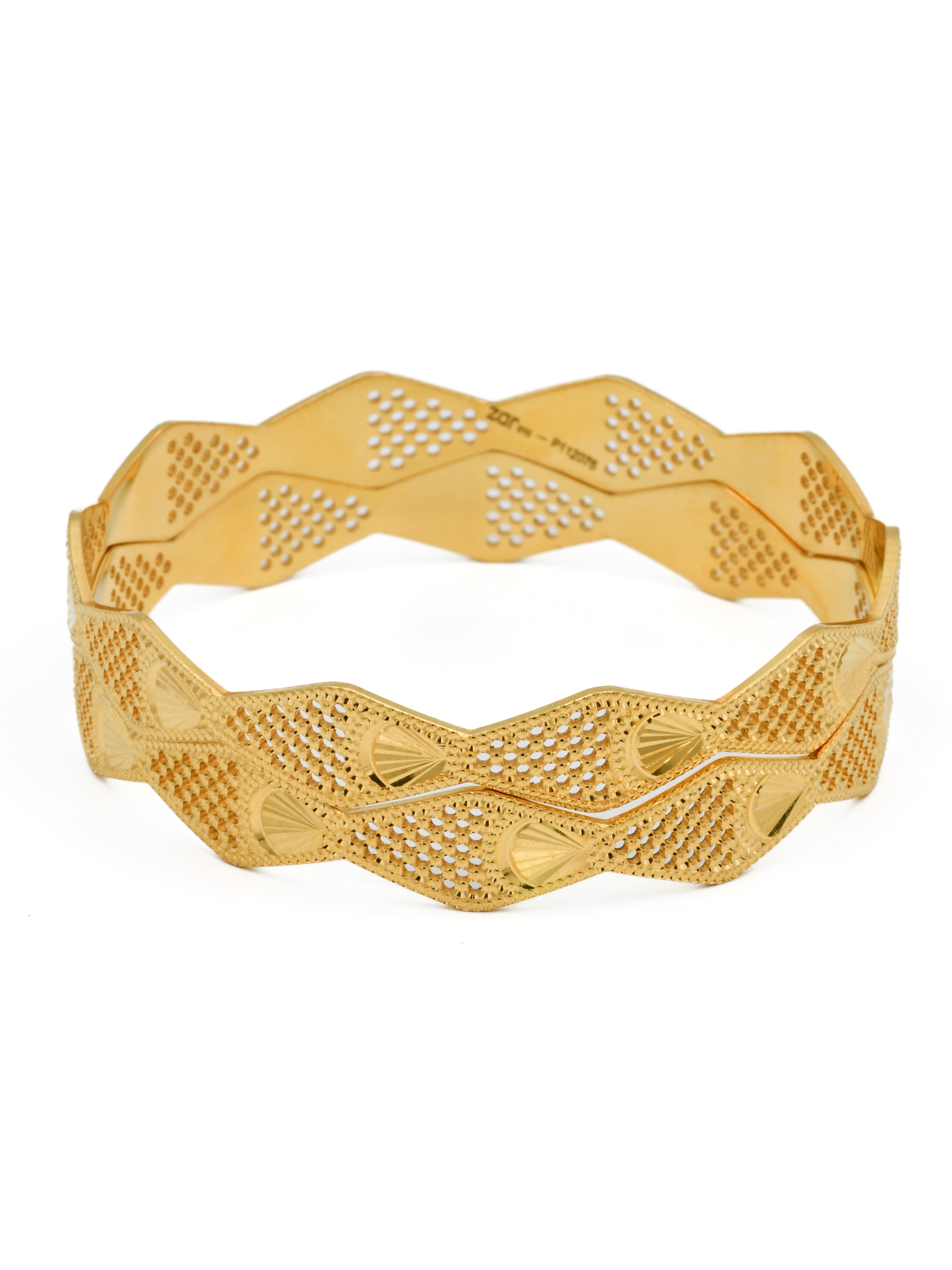 22ct Gold Pair Bangle - Roop Darshan