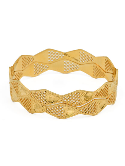 22ct Gold Pair Bangle - Roop Darshan