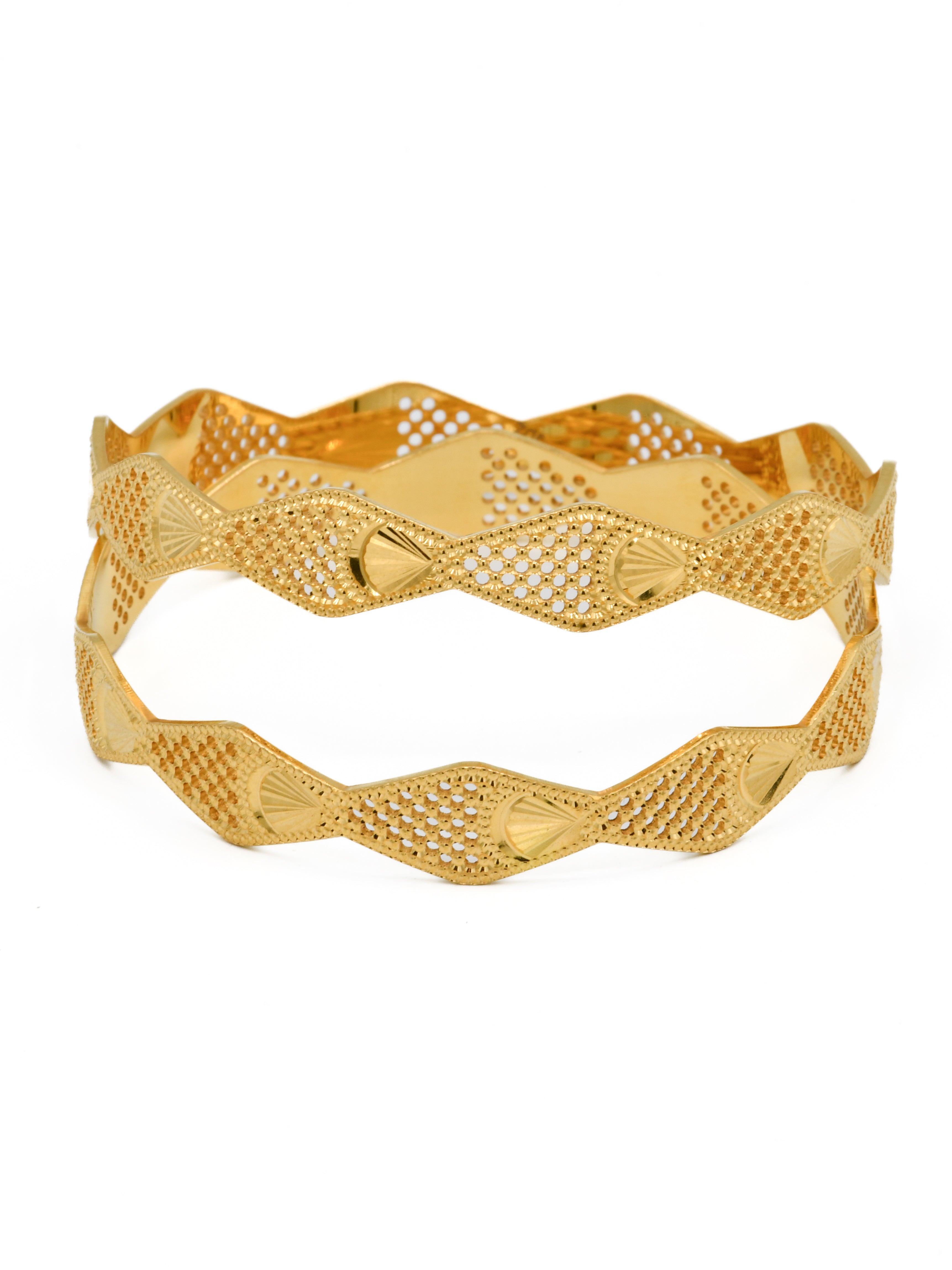 22ct Gold Pair Bangle - Roop Darshan